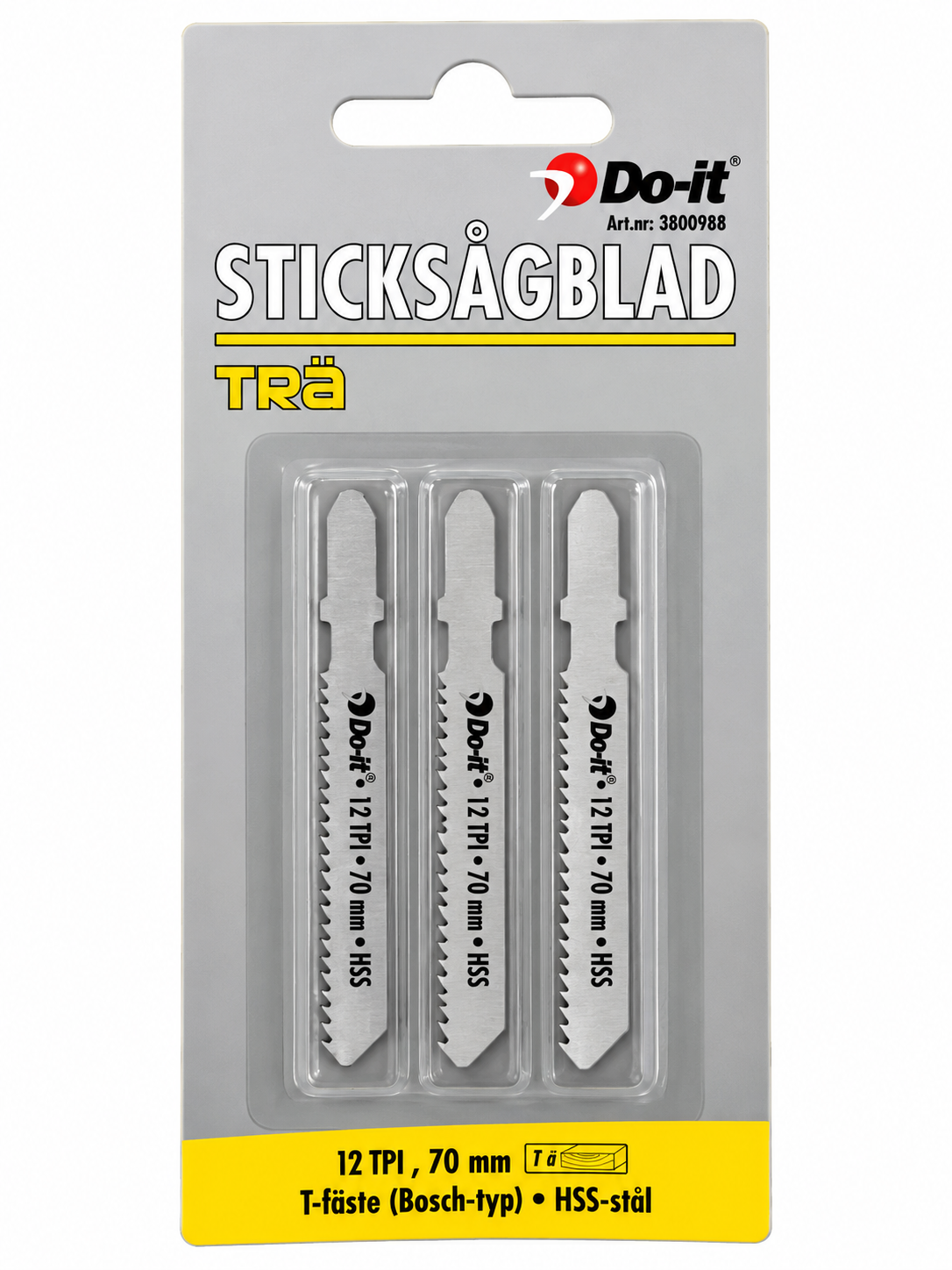 Do-it decoupeerzaagbladen 70mm – 3 stuks